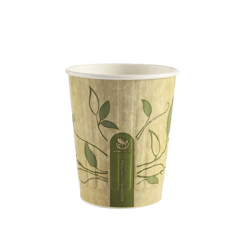 8oz Strip Embossed Paper Cup - Custom Printing