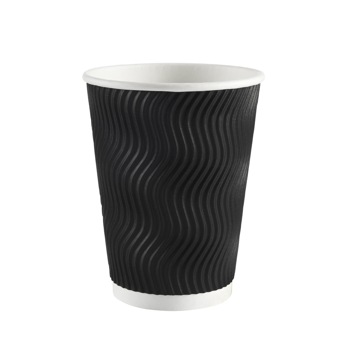 Choice 12 oz. Double Wall Ripple Kraft Paper Hot Cup - 500/Case