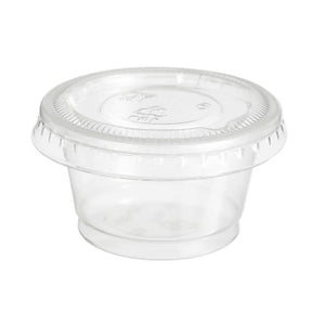Lids Cups 1.5 Oz Dressing Containers Portion Container Plastic
