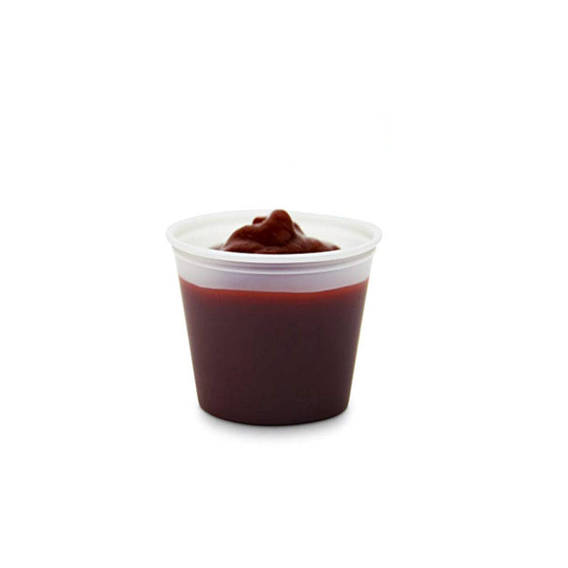 Luck pack ASJ-01-000  translucent  ps 1 oz 30ml portion/sauce cup with lids for retail