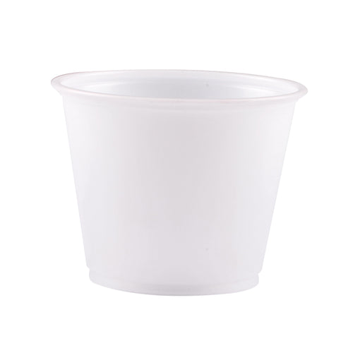 Luck pack ASJ-05D5-000 translucent  ps 5.5oz 165ml portion/sauce cup with lids for retail