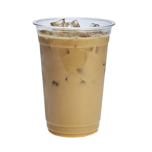 Luck pack AT-20-00 clear pet 20oz plastic cup with dome or flat lids for Cold drink