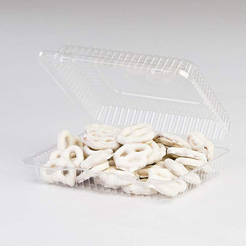 lucky pack PC-04 Clear Hinged Lid Plastic Container