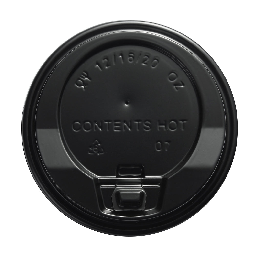 90mm Coffee Cup Lid Black - On Sale